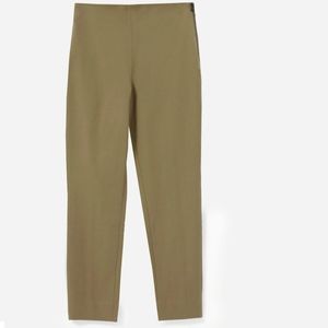 Everlane olive cotton stretch slack pants
